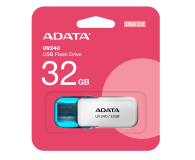 Pendrive (pamięć USB) ADATA 32GB UV240 biały USB 2.0
